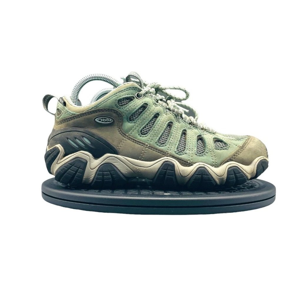 Oboz Sawtooth Trail Hiking Sneaker Shoes Green Size 8 Women Low Top Waterproof
